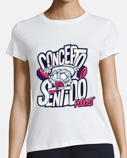 Camiseta Diseño chica mangas Concepto Sentido Podcast