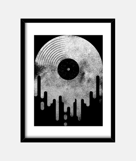 Cuadro Diseño Chorreante blanco