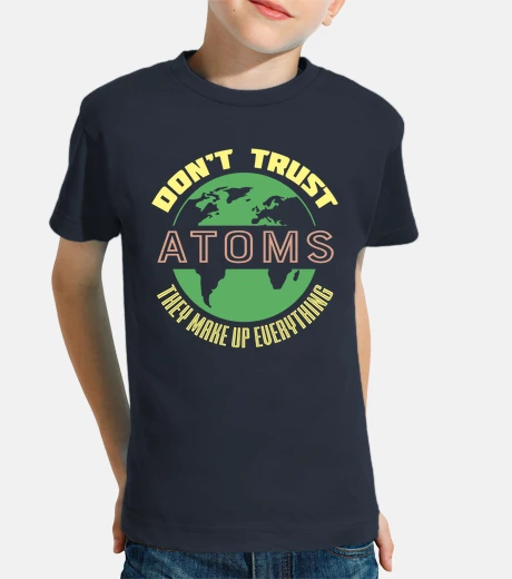 Ropa diseño de camiseta de átomo