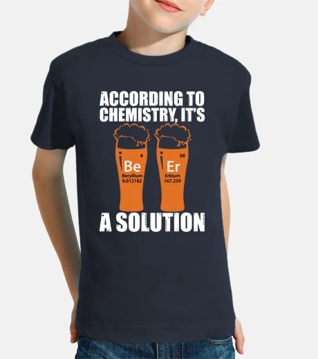 Ropa diseño de camiseta de cerveza y química