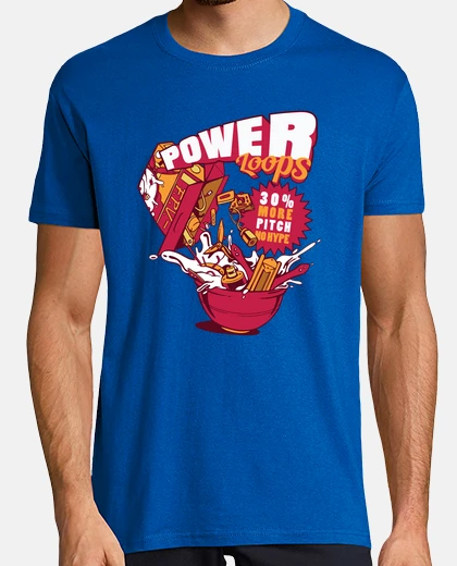 Camiseta diseño de drones de bucles de potencia