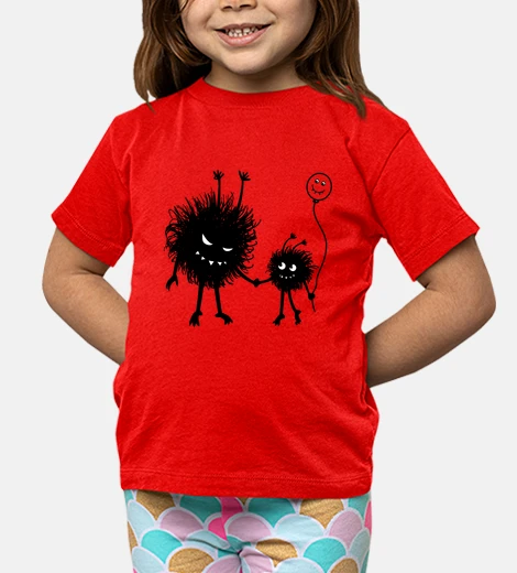 Ropa diseño de la diversión con dos personajes malvados de dibujos animados - el mal madre bug flor salir