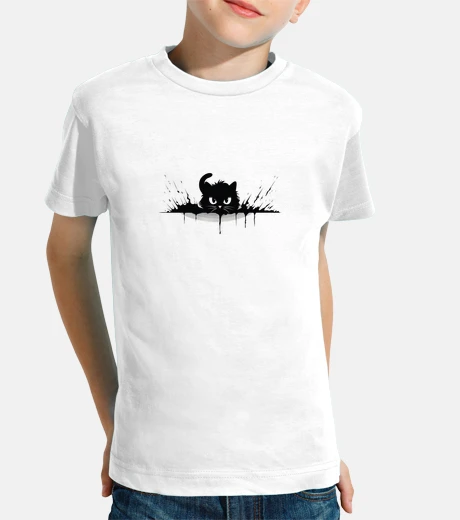 Ropa diseño de manchas de tinta del gato ror