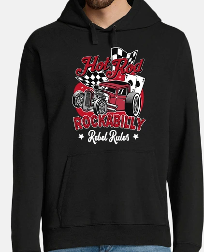Sudadera Diseño Rockabilly Retro Hotrod Rockers