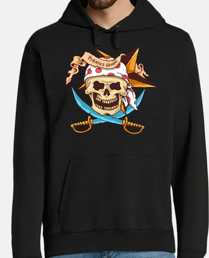 Sudadera Diseño Tattoo Pirata Retro Océano Skull