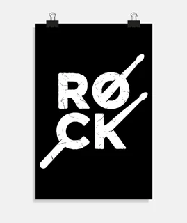 diseño de tambor de rock