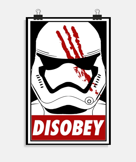 Poster disobbedire (nero)