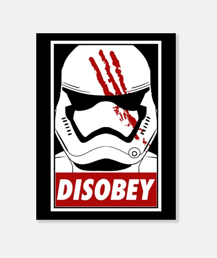 Tableau Disobey (noir)