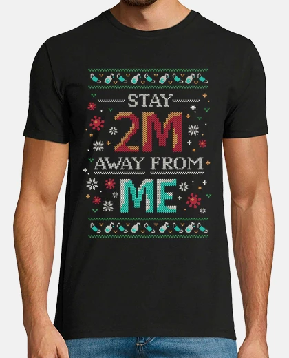 T-shirt distanza social 2 m christ più 2020