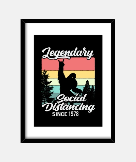 Quadro distanziamento sociale dal 1978 bigfoot