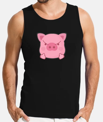 T-shirt dito medio di maiale