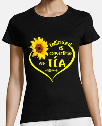 T-shirt diventare zia è felicità regalo di girasole per zia e nipote