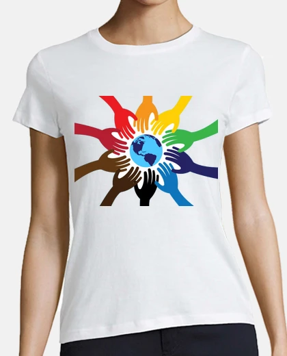 T-shirt diversità solidarietà mondiale