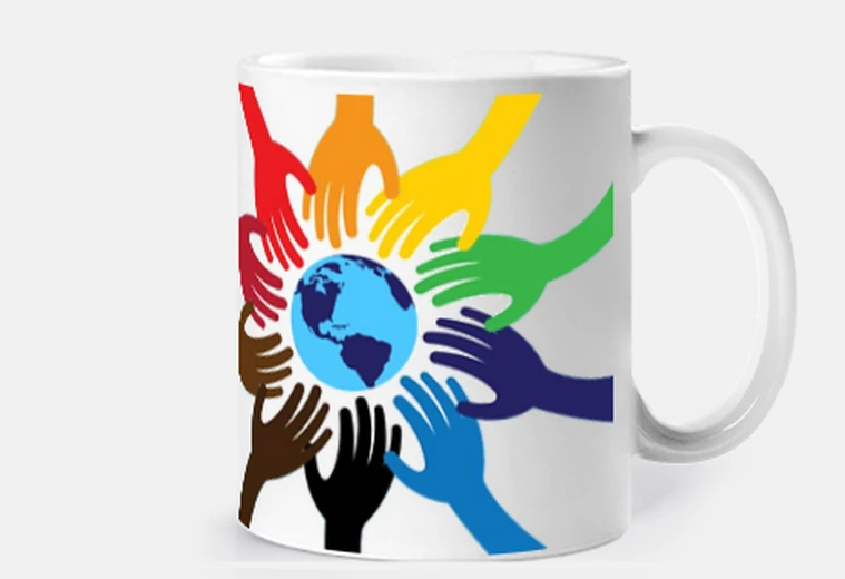 Mug diversité monde solidarité