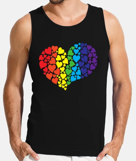 T-shirt Diversity Hearts Rainbow Heart One
