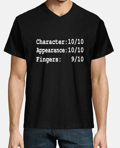 T-shirt divertente amputazione del dito di un d