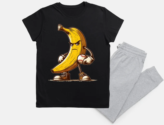 Pigiama divertente baseball di banane