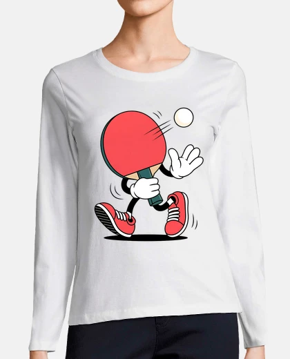 T-shirt divertente cartone animato sul tennista