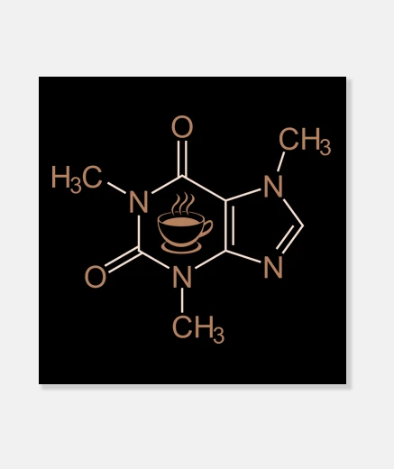 Stampa divertente chimica del caffè - idea regalo