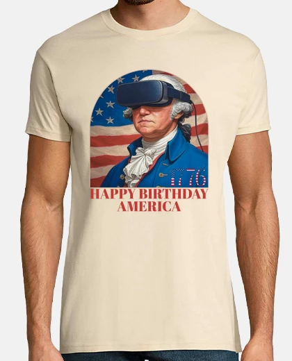 T-shirt divertente george washington vr buon co