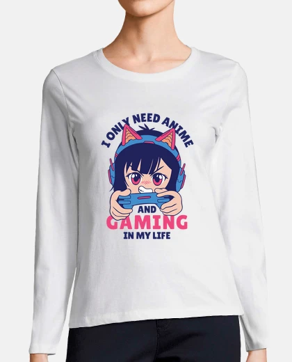 T-shirt divertente ho bisogno di anime e ragazz