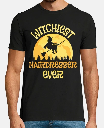 T-shirt divertente parrucchiere strega hallowee