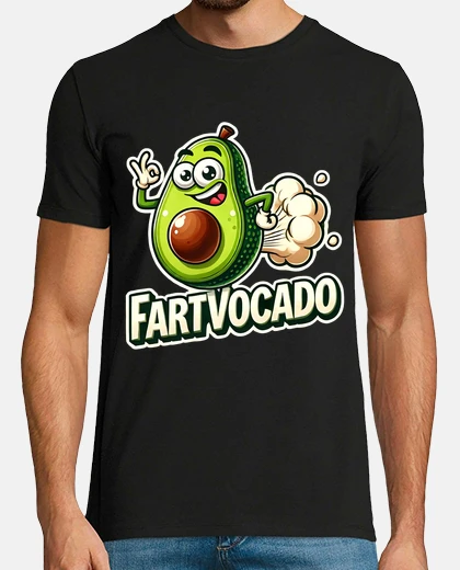 T-shirt divertente scoreggia di avocado