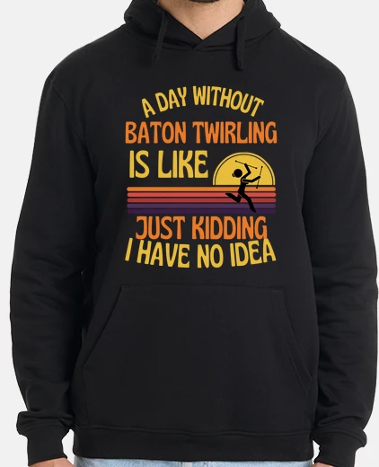 Sudadera divertido batuta girando niña retro twi