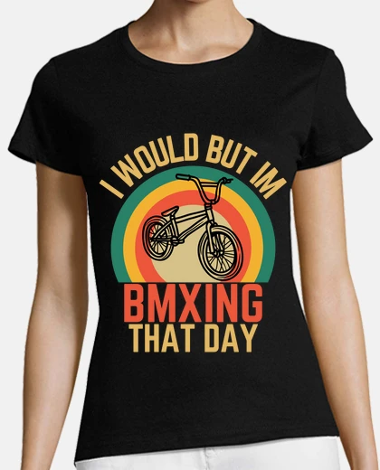 Playera divertido bmx ocupado bmxing ese día mo