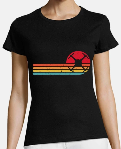 Playera divertido retro drone quadcopter fpv pi