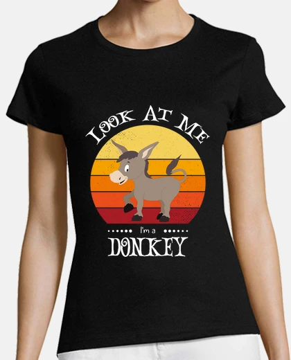 Playera divertido retro vintage halloween burro