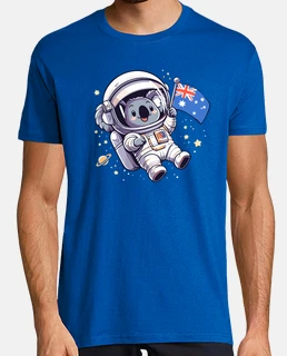 Divertido koala astronauta