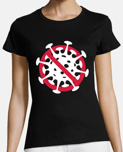 T-shirt divieto di virus