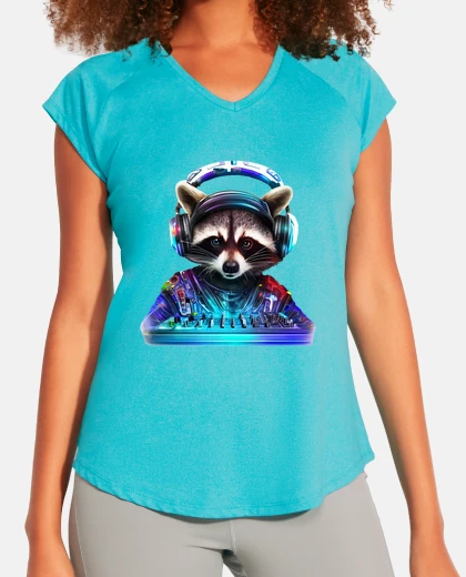 Camiseta DJ Mapache Mujer