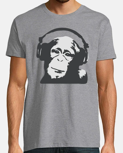 T-shirt dj monkey