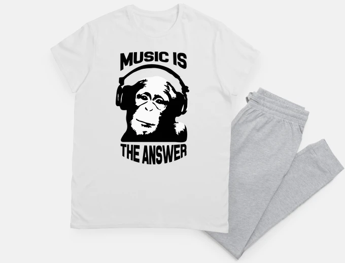 Pajama dj monkey music is the answer