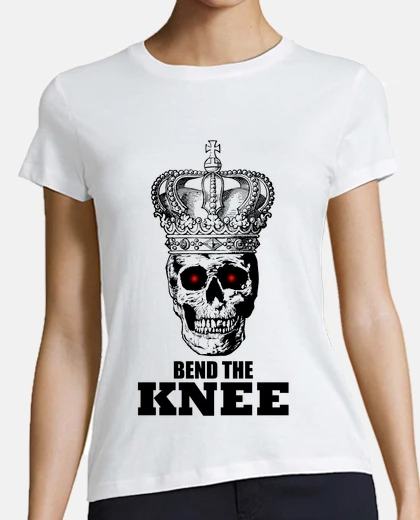 Playera doblar el cráneo de la corona de la rodilla