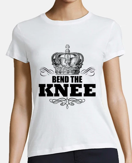 Playera doble la corona del rey de la rodilla