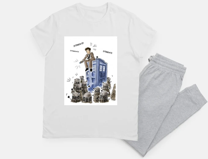 Pyjama doctor who tardis daleks drwho