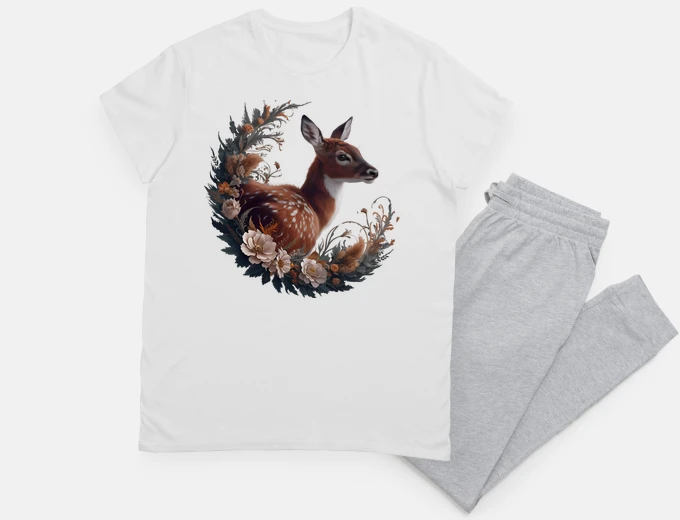 Pajama Doe Floral Painting