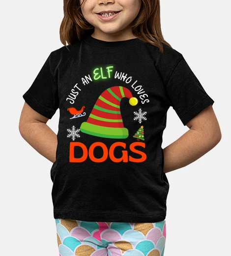 Kids dog elf christmas party matching family