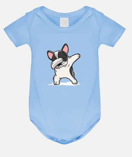 Children's dog french bulldog white dab!