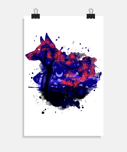 Poster Dog ink love r - nouvelle version
