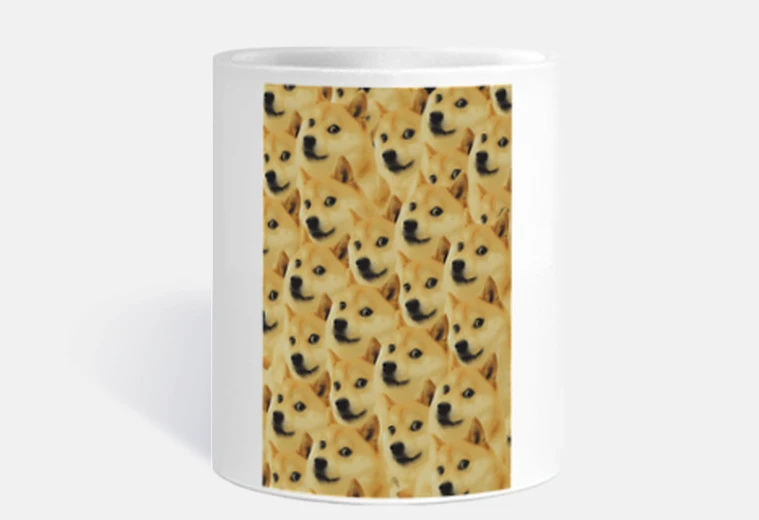 Cup dogecoin the doge shiba inu dog
