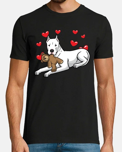 Tee-shirt dogo argentino chien avec animal en pel