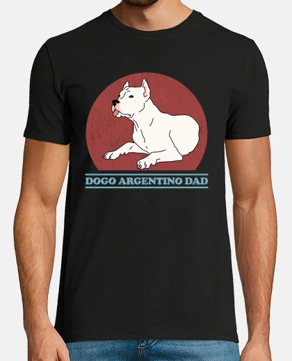 Tee-shirt dogo argentino papa propriétaire de chi