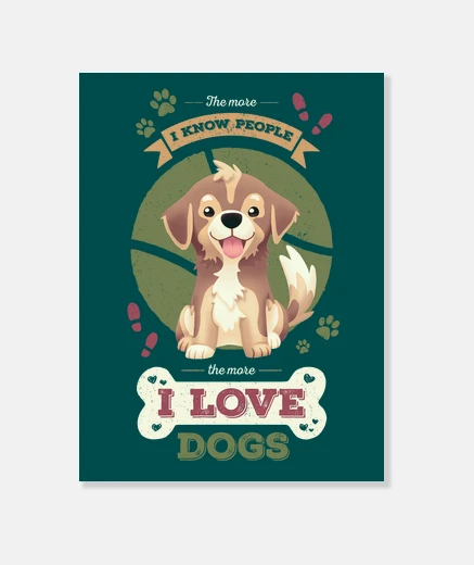 Wall dogs and people - animals adopts