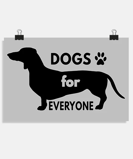 Poster dogs for ogni one