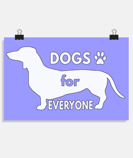 Poster dogs for ogni one