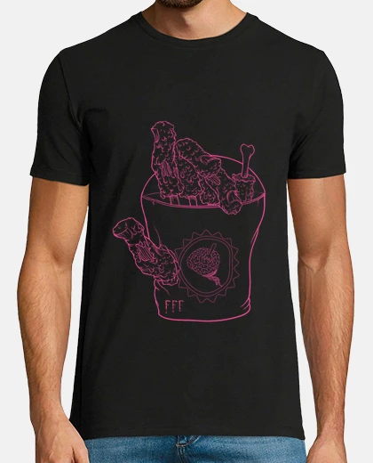 Tee-shirt doigts de l'homme (ligne rose) guy